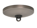 Bow One Light Pendant in Brushed Nickel with 16" Chocolate Icing Shade