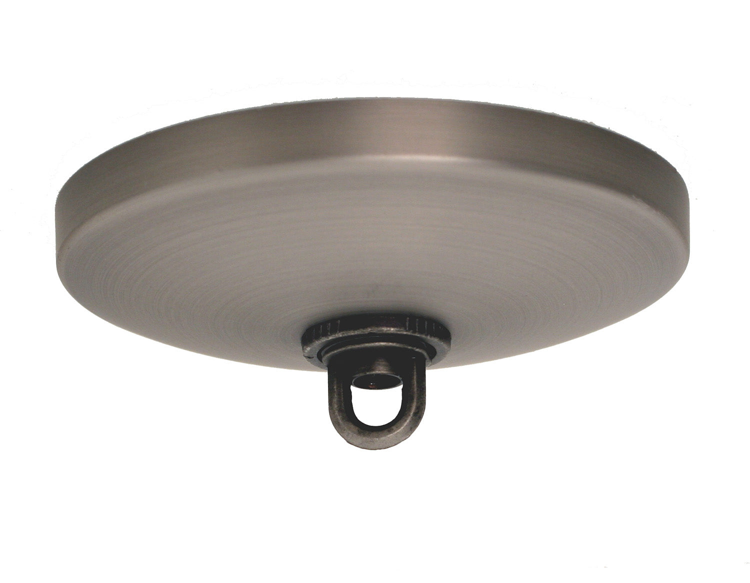 Bow One Light Pendant in Brushed Nickel with 16" Chocolate Icing Shade