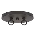 Belmont Eight Light Chandelier in Matte Black & Painted Wood-look Metal