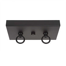 Belmont Ten Light Island Pendant in Matte Black & Painted Wood-look Metal