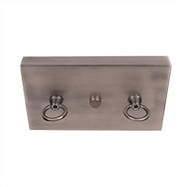 Belmont 12 Light Island Pendant in Graphite & Painted Distressed Wood-look Metal