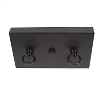 Belmont 12 Light Island Pendant in Matte Black