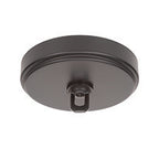 Trinity Four Light Chandelier in Matte Black with 2.5" Clear Bubble Shade