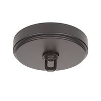 Trinity Four Light Chandelier in Matte Black with 2.5" White Marble Shade