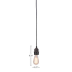 Vintage One Light Mini Pendant in Dark Granite with Dark Granite Metal Shade Shade