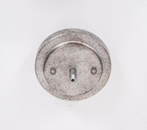 Vintage One Light Mini Pendant in Aged Silver with 14" Aged Silver Cone Metal Shade Shade
