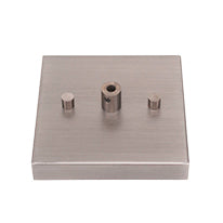 Nouvelle One Light Mini Pendant in Graphite with 4" Square White Muslin Shade
