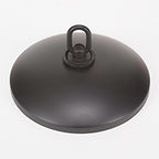 Nouvelle Four Light Chandelier in Espresso with 4" Square White Muslin Shade