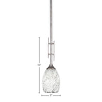 Uptowne One Light Mini Pendant in Aged Silver with 5" Black Fusion Shade