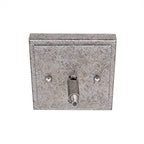 Uptowne One Light Mini Pendant in Aged Silver with 3" Marble Glass Shade