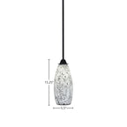 Paramount One Light Mini Pendant in Matte Black with 5.5" Black Fusion Shade