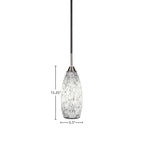 Paramount One Light Mini Pendant in Matte Black & Brushed Nickel with 5.5" Black Fusion Shade