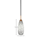 Paramount One Light Mini Pendant in Matte Black & Brass with 5.5" Black Fusion Shade