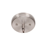 Paramount One Light Mini Pendant in Brushed Nickel with 6" Clear Ribbed Shade