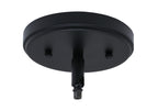 Paramount One Light Mini Pendant in Matte Black with 7" Gray Matrix Shade