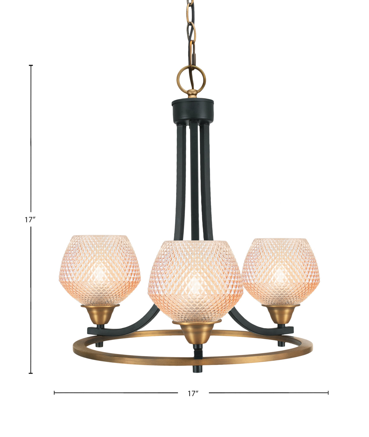 Toltec Lighting | 3403-MBBR-4623