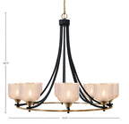 Toltec Lighting | 3408-MBBR-4613