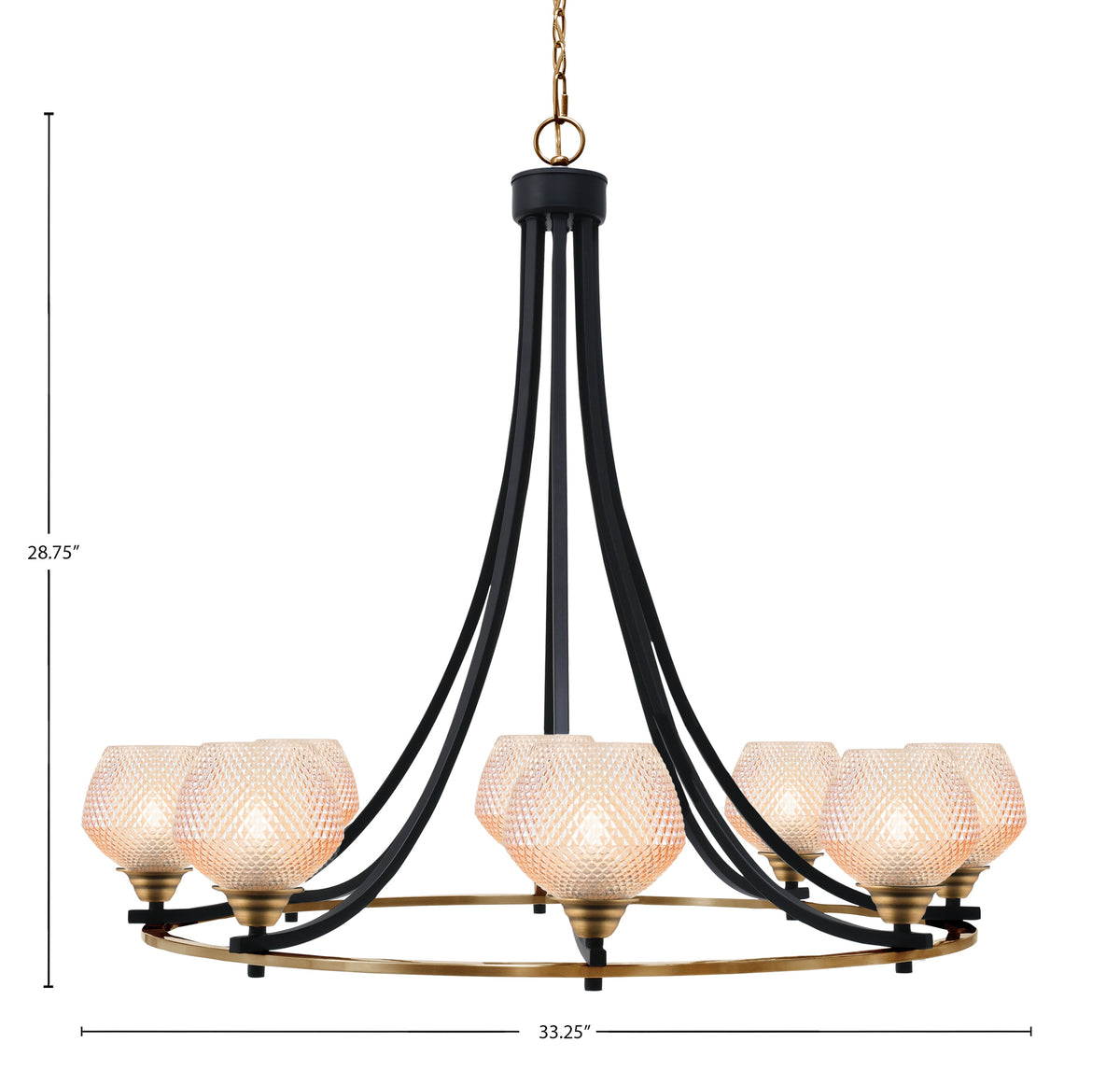 Toltec Lighting | 3408-MBBR-4623