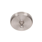 Paramount Eight Light Chandelier in Brushed Nickel with 4" White Muslin Shade