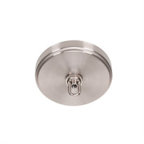 Paramount Eight Light Chandelier in Brushed Nickel with 5" Smoke Textured Shade
