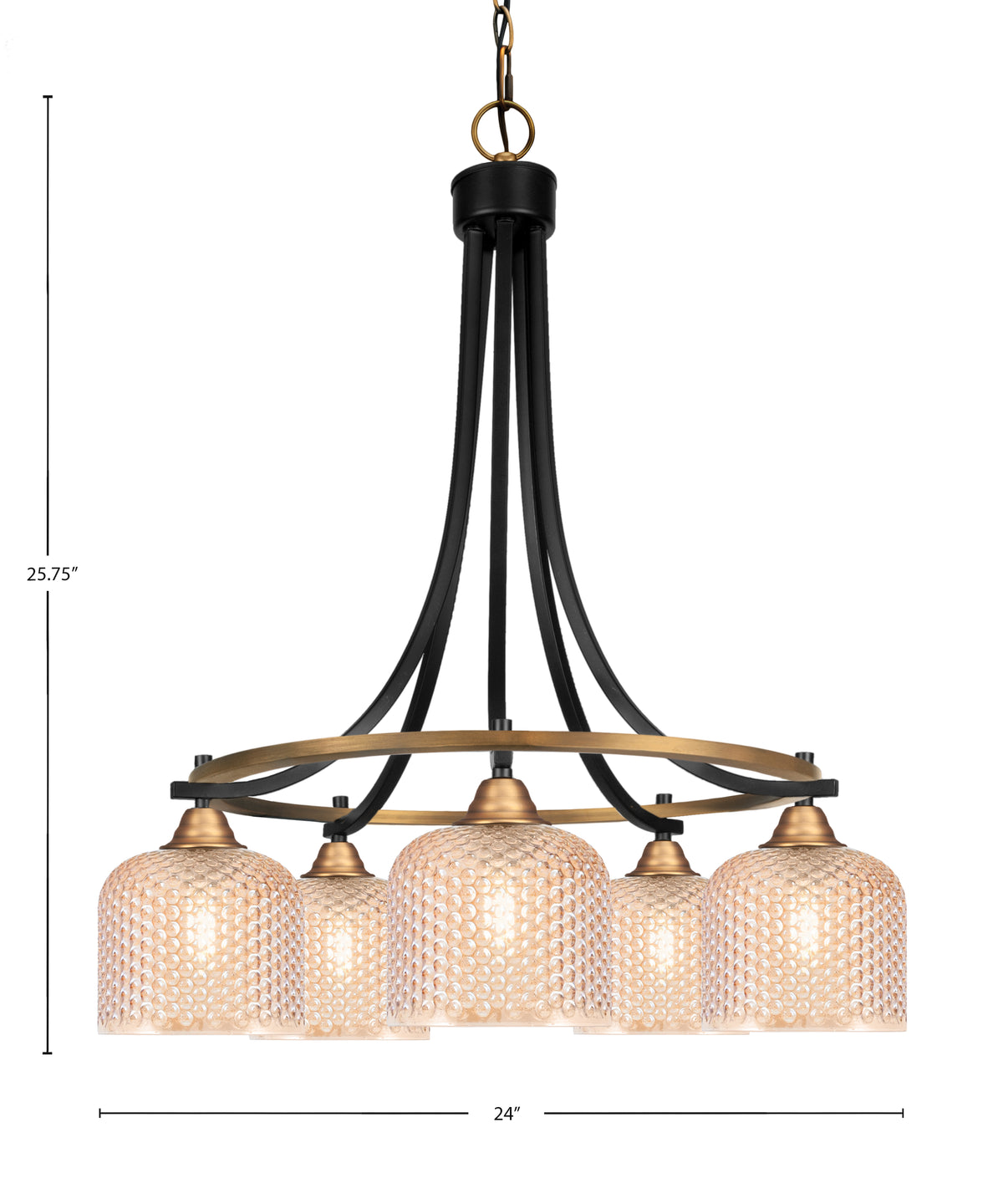 Toltec Lighting | 3415-MBBR-4613