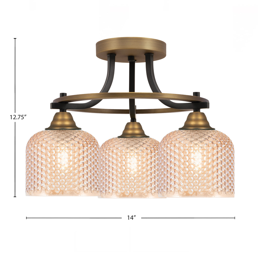 Toltec Lighting | 3417-MBBR-4613