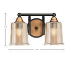 Toltec Lighting | 3422-MBBR-5033