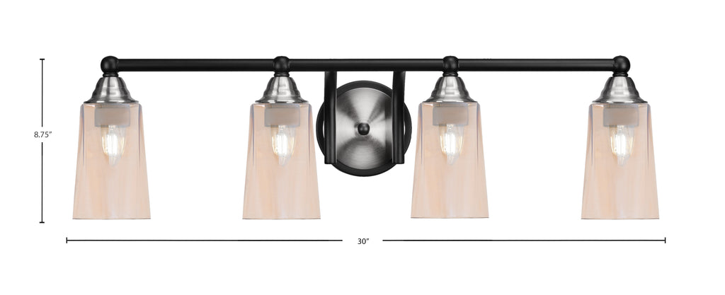 Toltec Lighting | 3424-MBBN-263