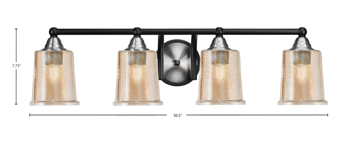 Toltec Lighting | 3424-MBBN-5033
