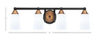 Toltec Lighting | 3424-MBBR-261