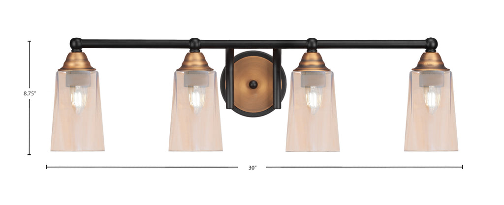 Toltec Lighting | 3424-MBBR-263