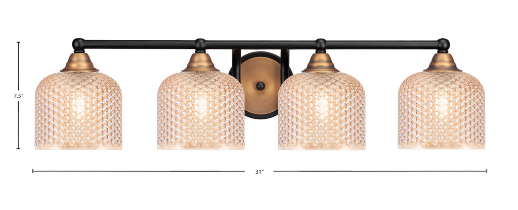 Toltec Lighting | 3424-MBBR-4613