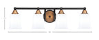 Toltec Lighting | 3424-MBBR-5031