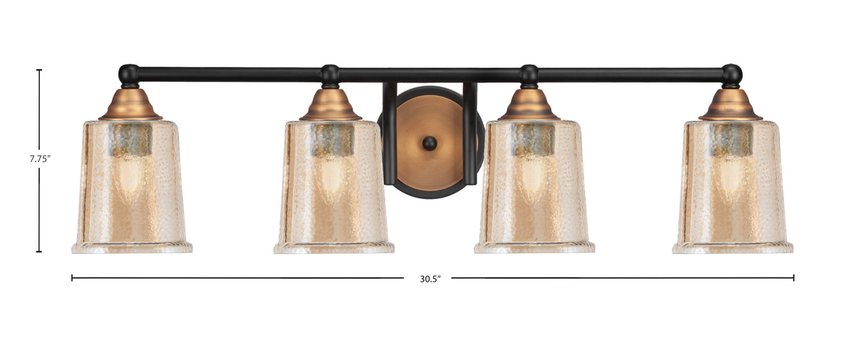 Toltec Lighting | 3424-MBBR-5033