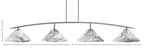 Kurve Four Light Bar in Graphite with Onyx Swirl Shade
