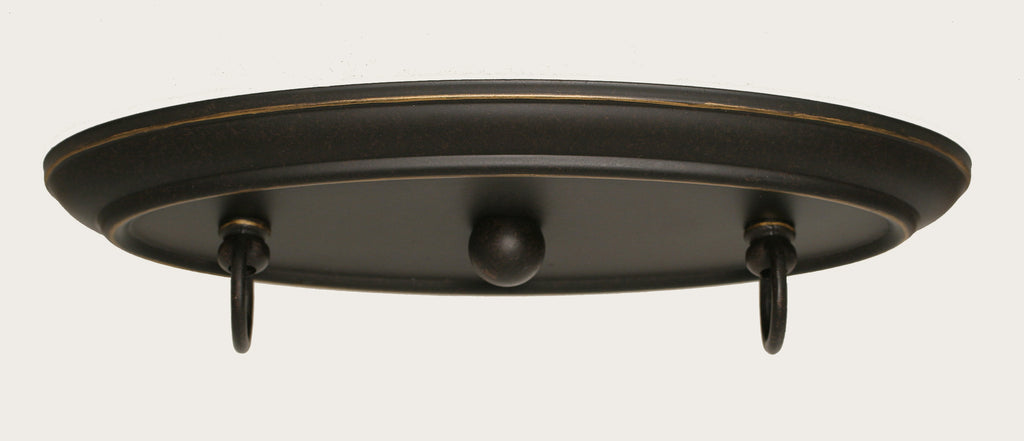 Oxford Three Light Bar in Dark Granite with 16" Royal Merlot Art Glass Shade