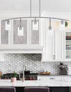 Kurve Five Light Bar in Graphite with Clear Bubble Shade