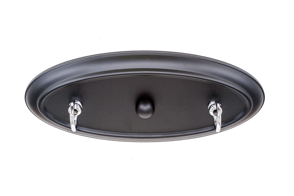 Oxford Four Light Bar in Chrome & Matte Black with 16" White Marble Shade