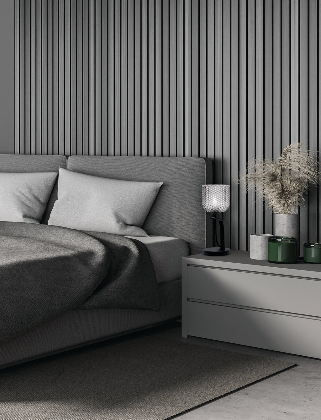 Cavella One Light Table Lamp in Matte Black with 7" Smoke Textured Shade