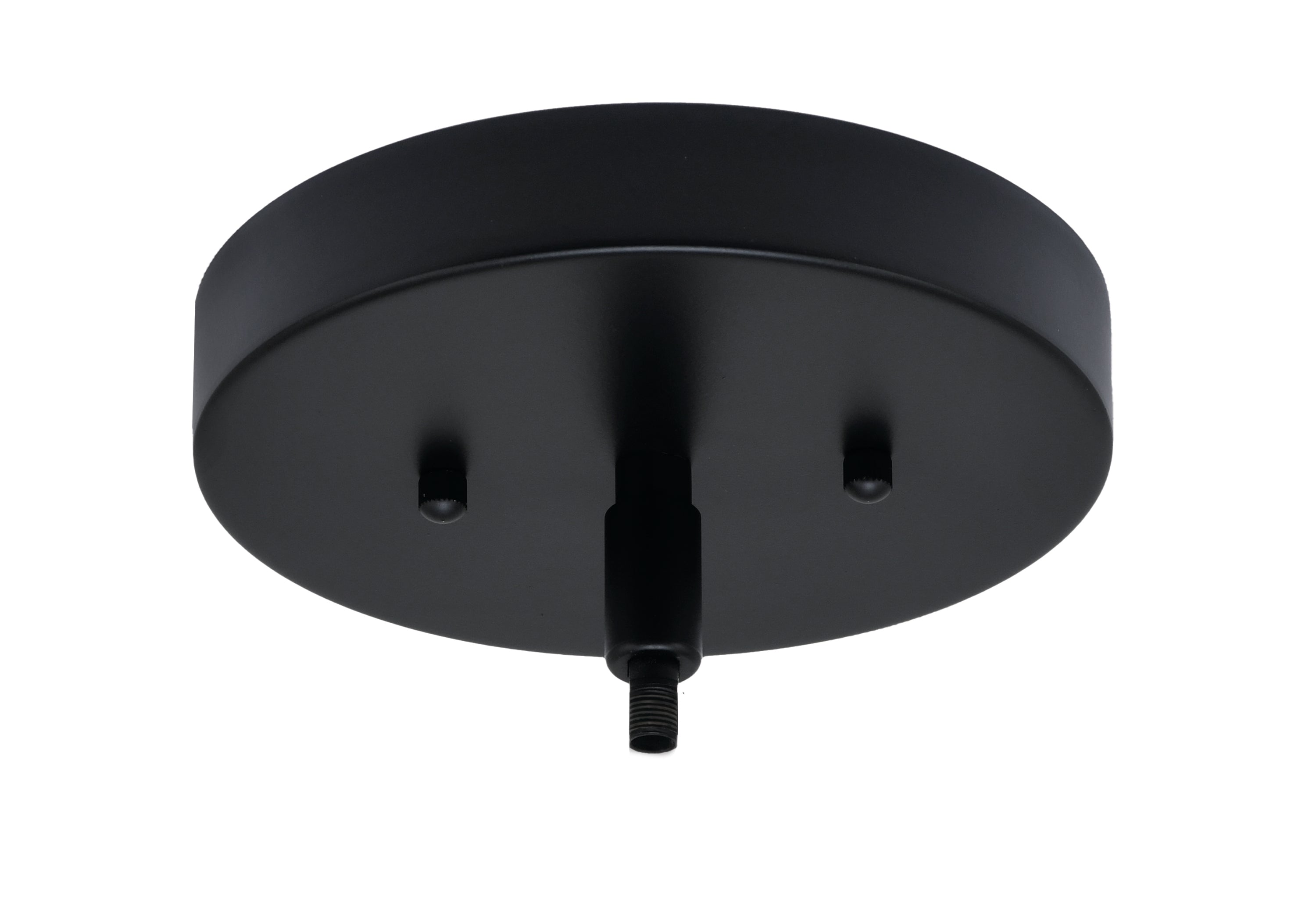 Cavella One Light Mini Pendant in Matte Black with 4" Clear Bubble Shade