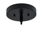Cavella Five Light Chandelier in Matte Black with 6" Onyx Swirl Shade