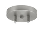 Cavella Three Light Island Pendant in Graphite with 5.75" White Marble Shade