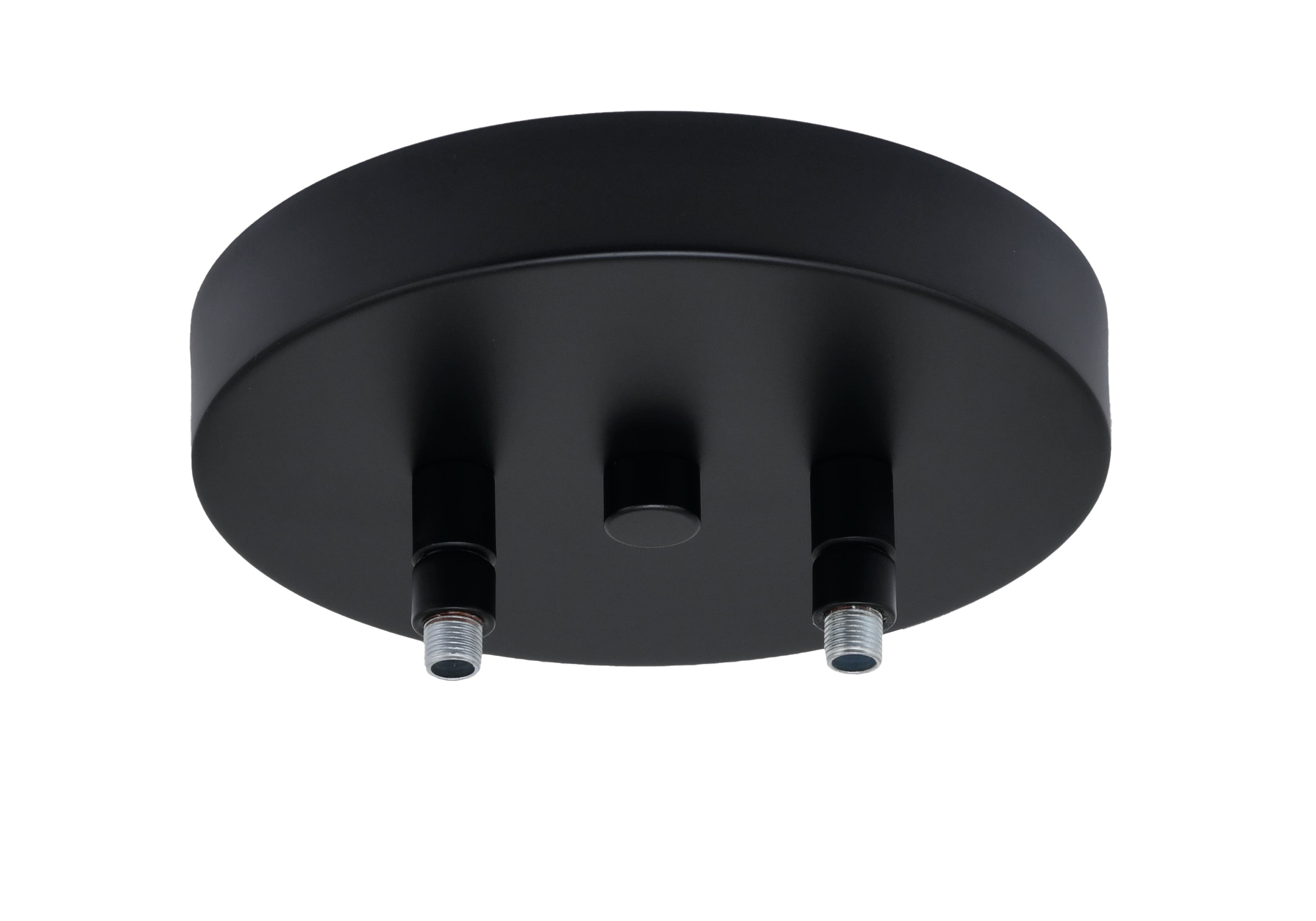 Cavella Three Light Island Pendant in Matte Black with 7" Earth Star Art Glass Shade