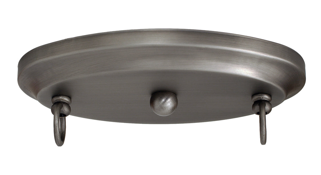 Square Three Light Bar in Brushed Nickel with 14" Pearl Ebony Art Glass Shade
