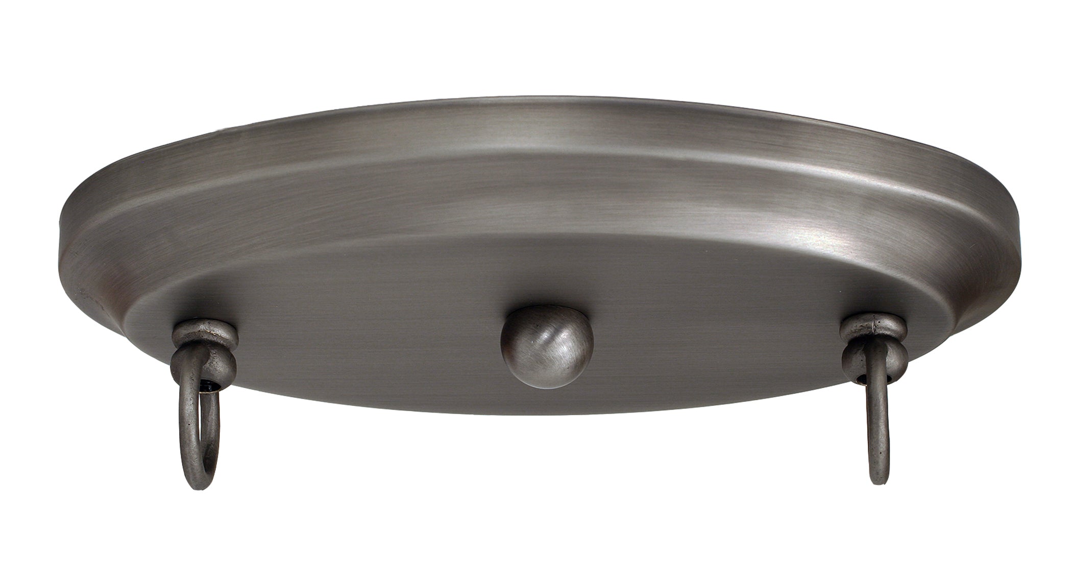 Square/Square Three Light Bar in Brushed Nickel with 14" Sky Ice Art Glass Shade