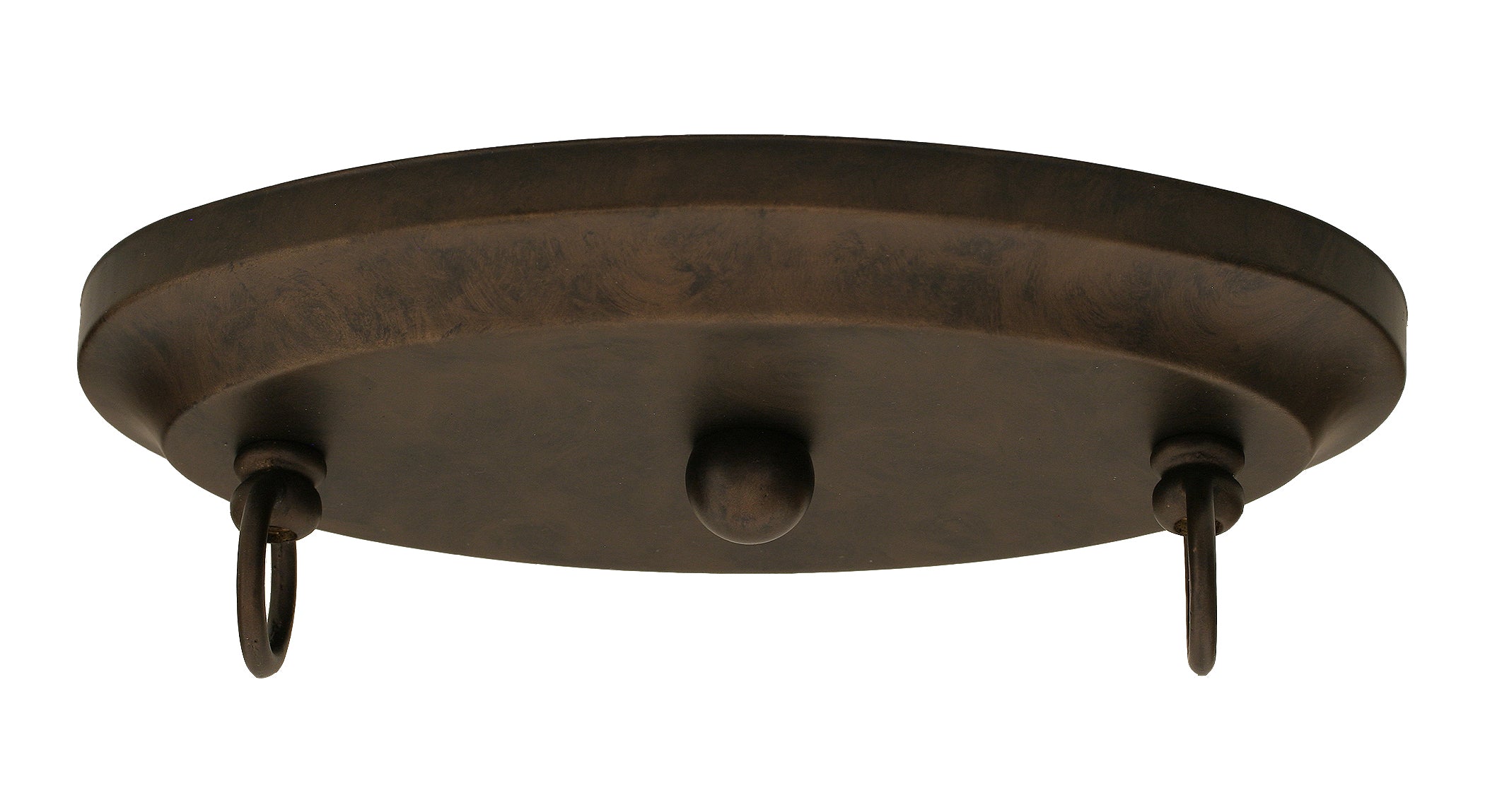 Square Three Light Bar in Bronze with 14" Fiesta Art Glass Shade