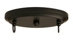 Square Three Light Bar in Matte Black with 14" Pearl Ebony Art Glass Shade