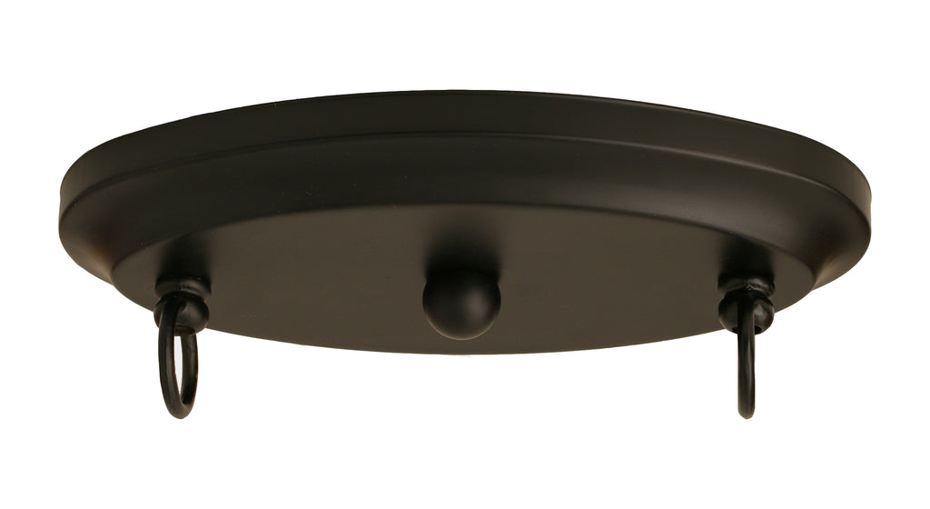 Square Three Light Bar in Matte Black with 14" Purple & Metal Leaf Art Glass Shade