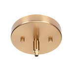 Atlas One Light Mini Pendant in New Age Brass with 4" Smoke Bubble Shade