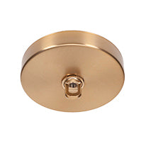 Atlas Three Light Chandelier in New Age Brass with 4" Clear Bubble Shade